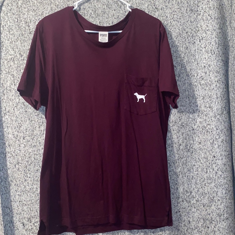 Maroon Victoria’s Secret large T-shirt